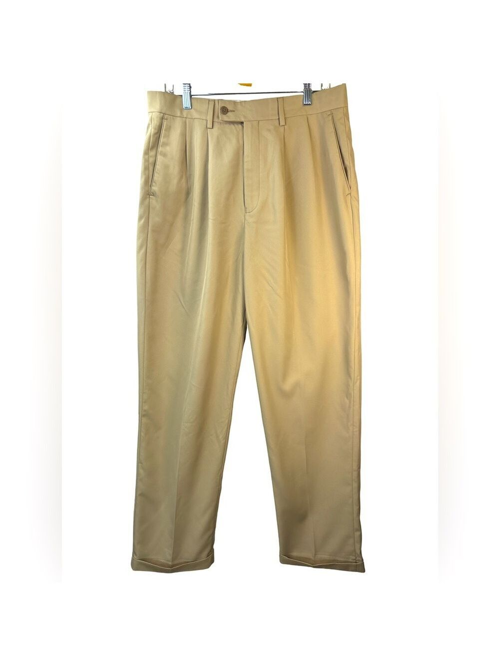 Alan Flusser Men's Beige Golf Pants 34/32